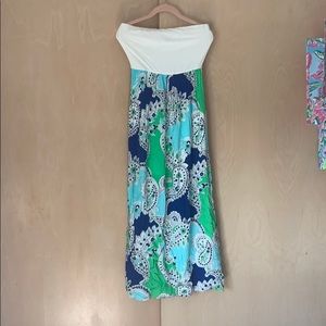 Summer strapless dress
